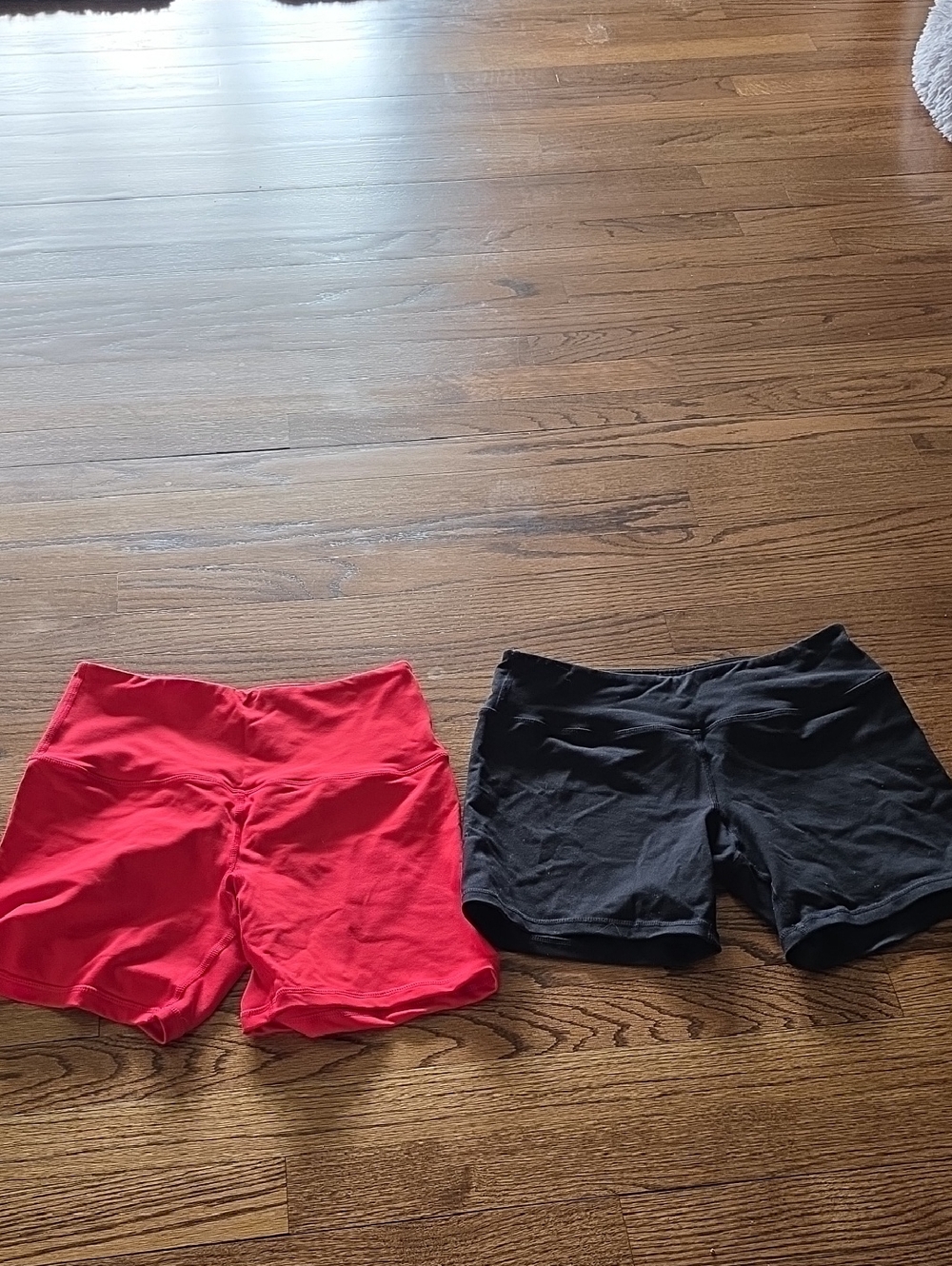 Savage Brand Workout Shorts Duo - Red & Black
